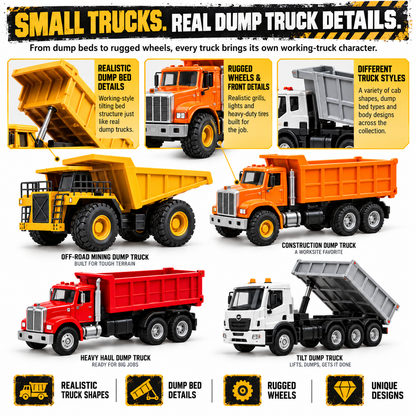 🚛24 Days of Dump Trucks – Nostalgic American Construction Truck Collectible Advent Calendar