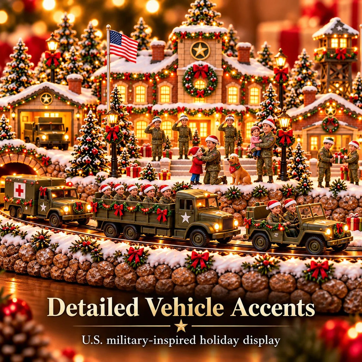 🇺🇸 Home for Christmas! 🎄 A Military Christmas Village – Honoring Heroes & Family
