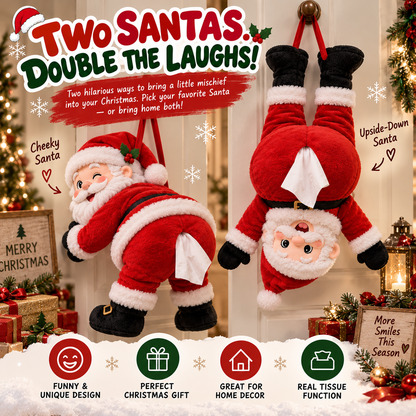 🎁NEW ARRIVAL | LIMITED-TIME 50% OFF🎅 Santa's Booty Tissue Holder – Hilarious Christmas Decor & Funny Holiday Gift