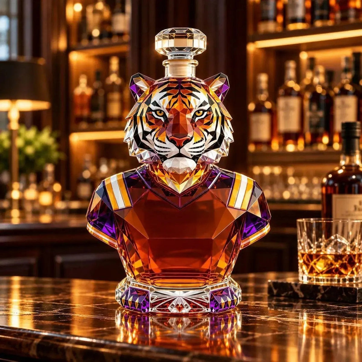 👑 Born to Stand Out?! 🐅 Royal Tiger Crystal Decanter – For Men Who Appreciate the Extraordinary