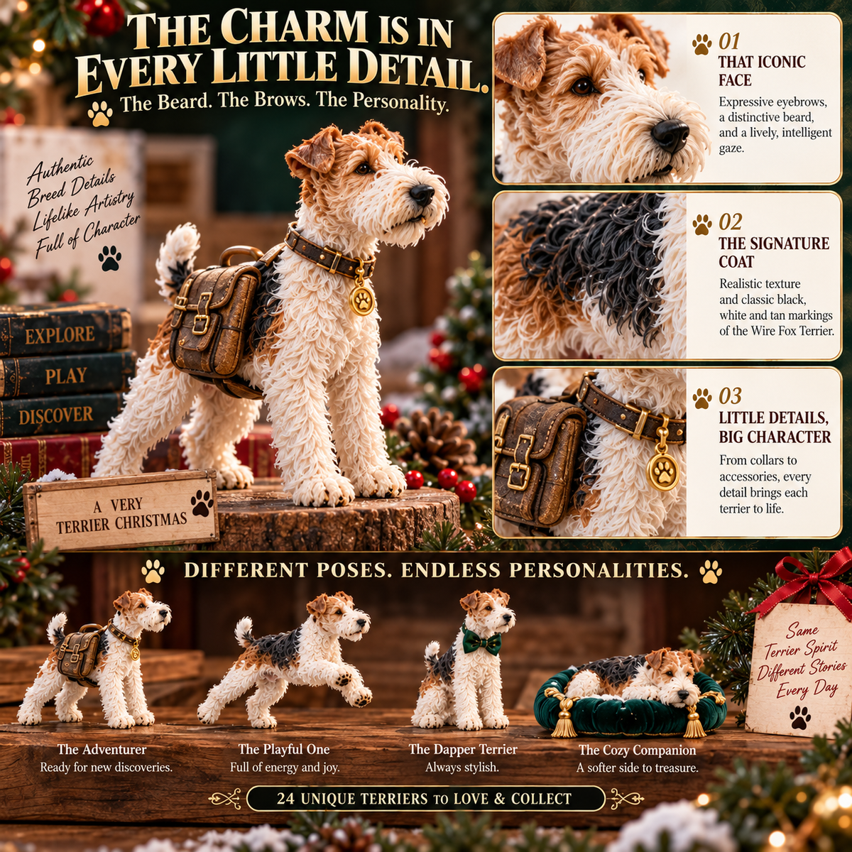 🔥 Small Dog, Big Personality! 🐶 2026 Wire Fox Terrier – 24 Days of Surprises!