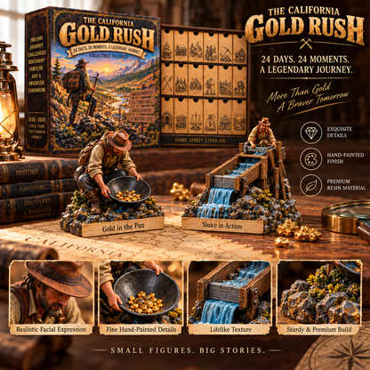 ⛏️ Ready to Strike Gold?! 💰 1849 California Gold Rush – 24 Days of Adventure & Historic Treasures!