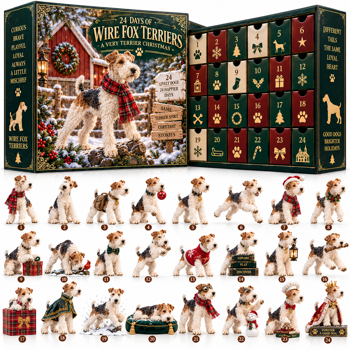 🔥 Small Dog, Big Personality! 🐶 2026 Wire Fox Terrier – 24 Days of Surprises!