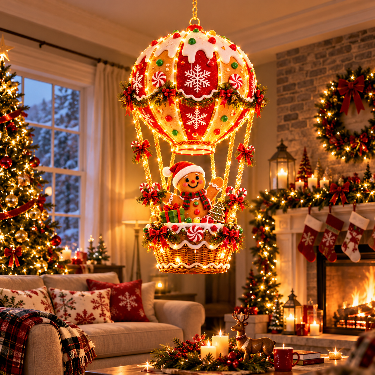 🎄 Ready to Light Up Christmas?! ✨ 2026 Magical Hot Air Balloon Lights – 4 Festive Designs, Endless Holiday Wonder!