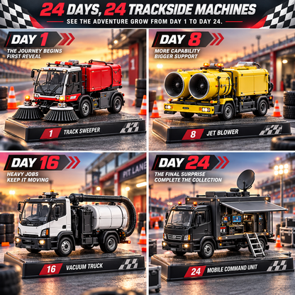 🏁 Who Keeps the Race Alive?! 🔧 2026 Trackside Machines Advent Calendar – 24 Days of Racing's Unsung Heroes!