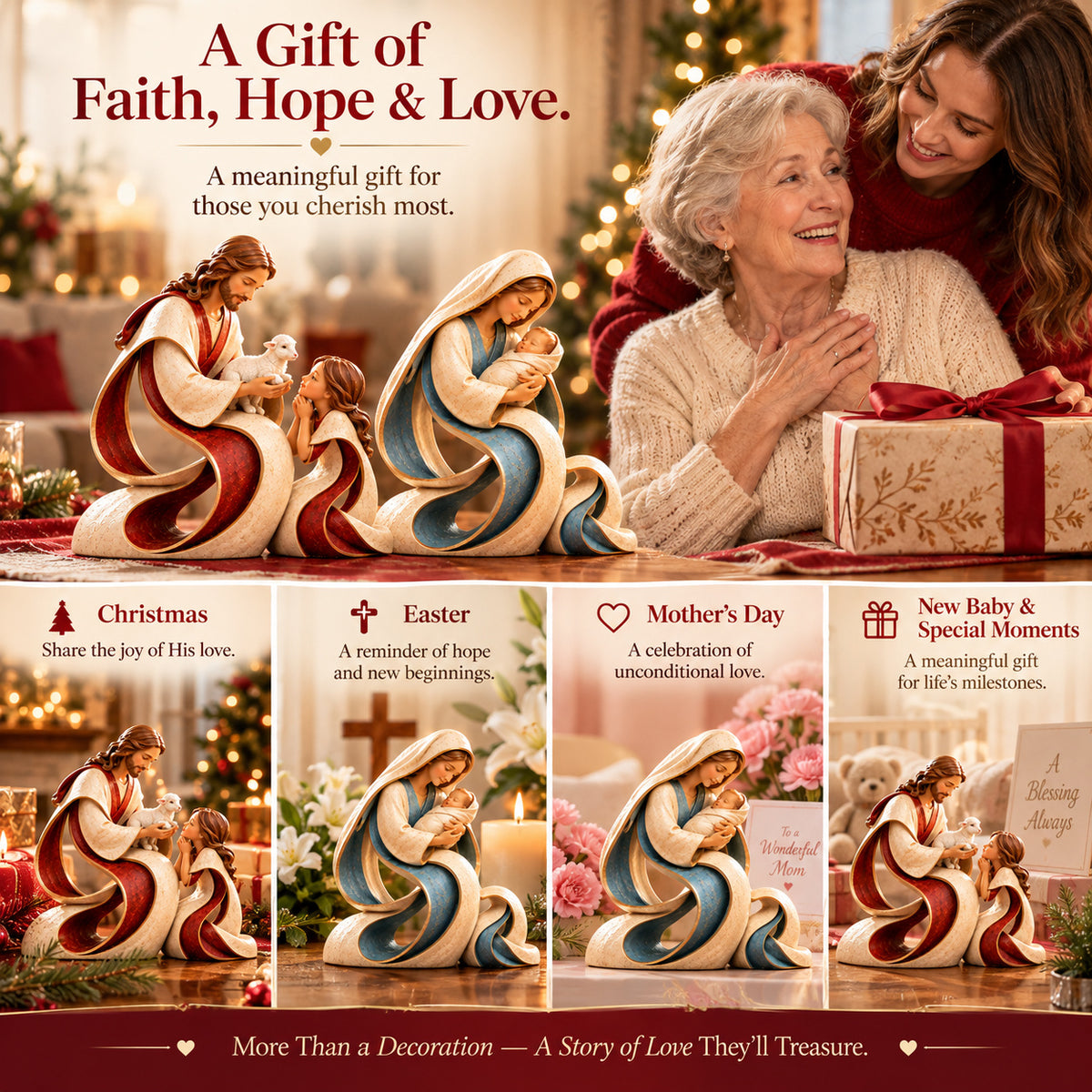 ✝️ A Little Moment of Faith, A Lifetime of Love! ❤️ Stories of His Love – Meaningful Christian Sculptures