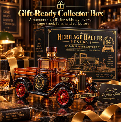 🛻 Old-School Truck, Legendary Pour! 🥃 – 1932 Vintage Pickup Whiskey Decanter | 94th Anniversary Collector's Edition