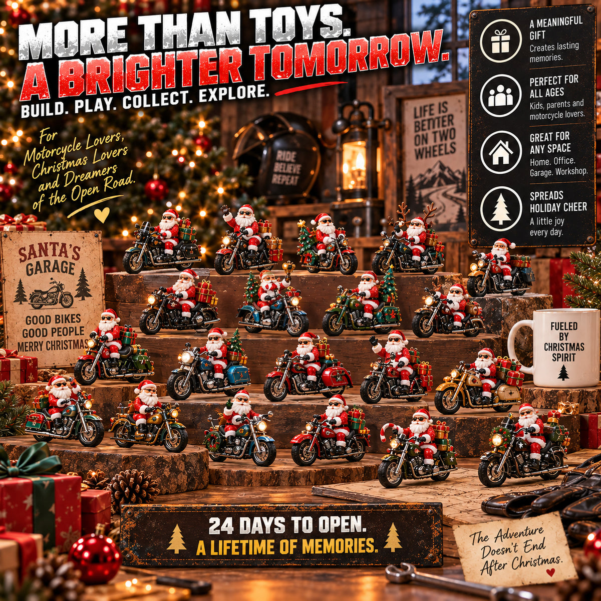 Santa's Trading Reindeer for Motorcycles! 🎅🏍️ – 24 Days of Vintage Motorcycle Christmas Surprises