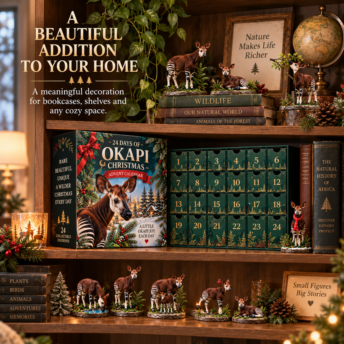 🌿 Ever Seen Nature's Hidden Wonder?! 🎄 2026 Okapi Christmas Advent Calendar – 24 Days of Wild Discoveries & Collectible Surprises!