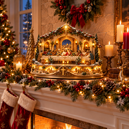 ✨ Ready to Bring Faith to Life?! ✝️ 2026 Lighted Last Supper Christmas Village – A Glowing Celebration of Love & Hope!