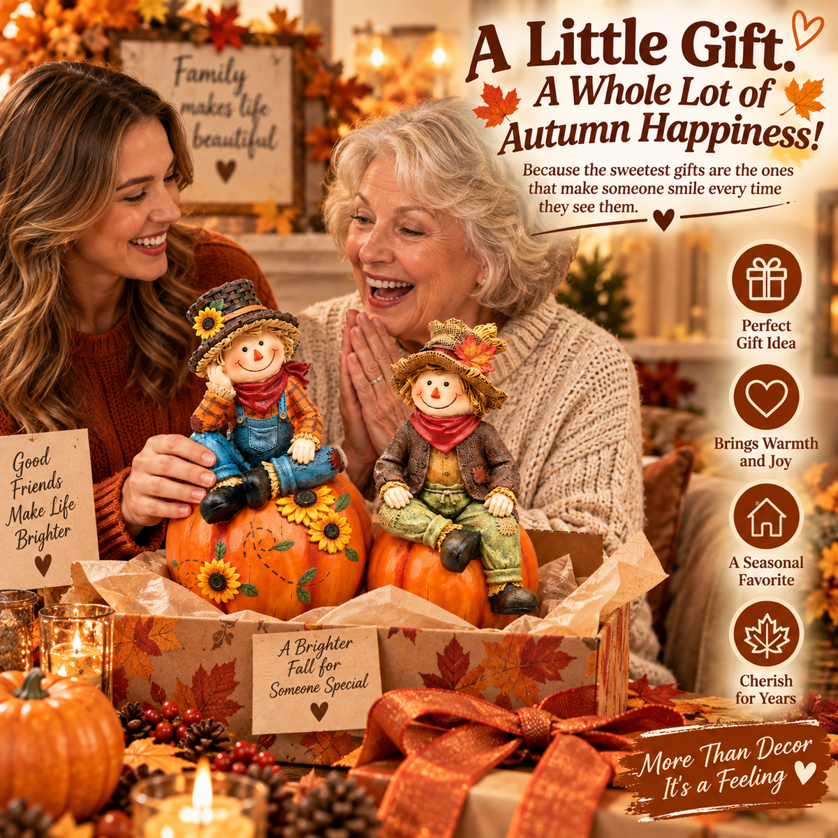 🍂 Ready to Fall in Love with Autumn?! ❤️ Two Adorable Little Friends Bringing Warmth & Joy to Every Home!