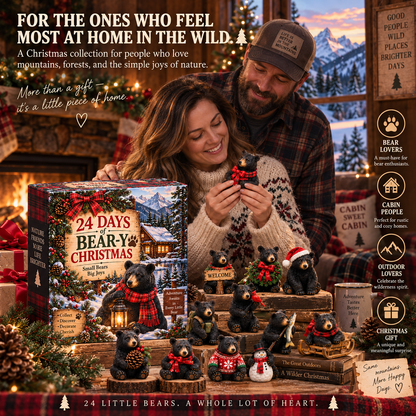 🐻🌲24 Days of Cabin Life – American Black Bear Christmas Collection