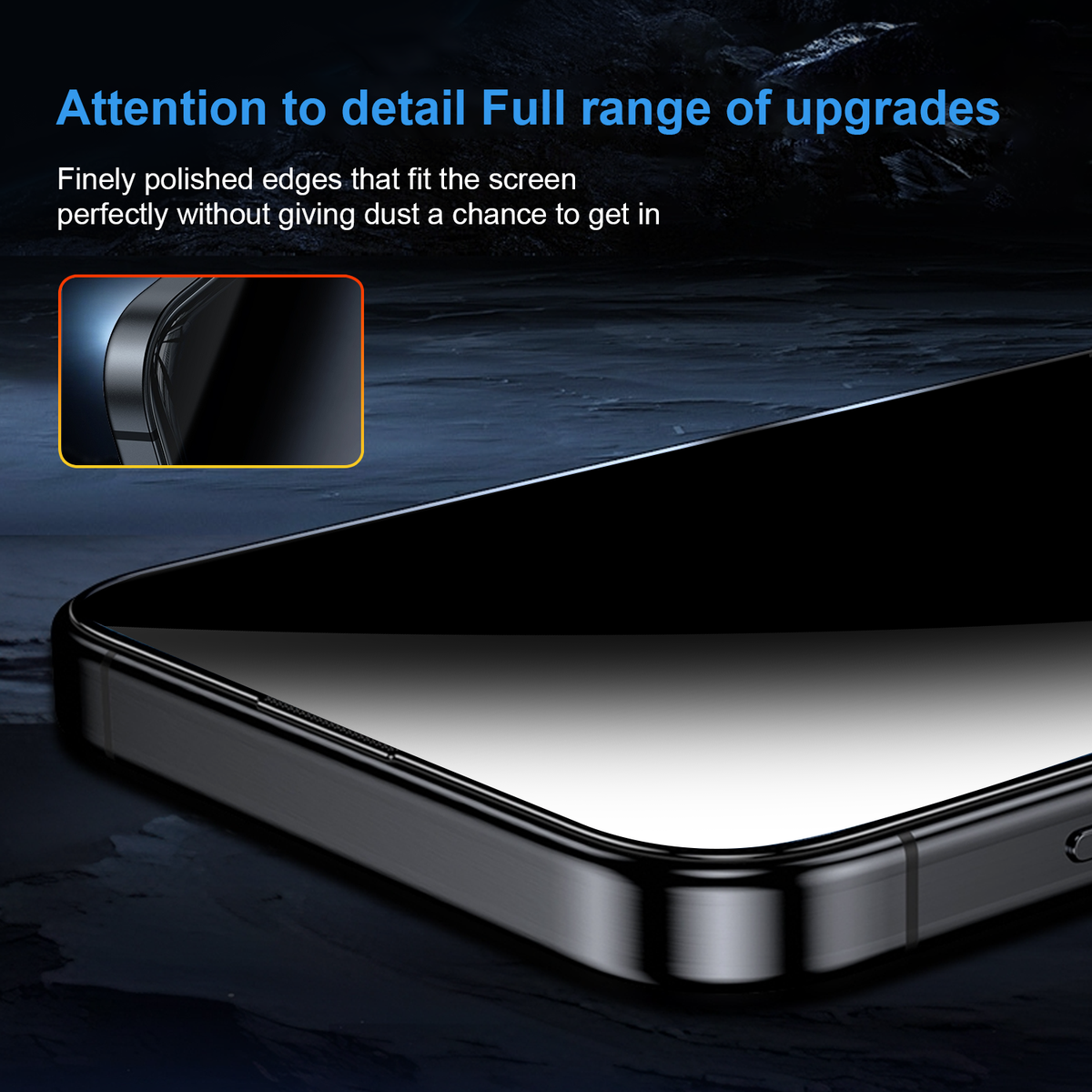 OneFish iPhone Screen Protector -4 Way Privacy Screen Protector 360° Anti-Spy