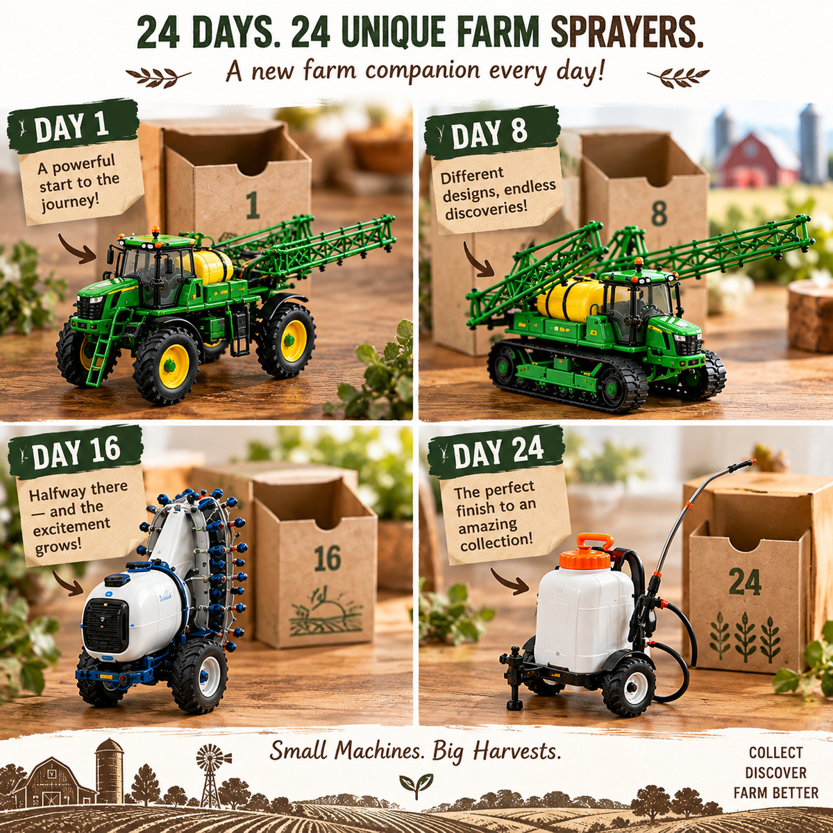 24 Days of Farm Sprayers – 24 Unique Agricultural Machine Collectibles | Farm Lover's Christmas Gift