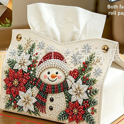 🎄 DIY Sparkling Christmas Diamond Art Tissue Box Covers – 8 Festive Designs to Make Every Corner Feel Like Christmas ✨