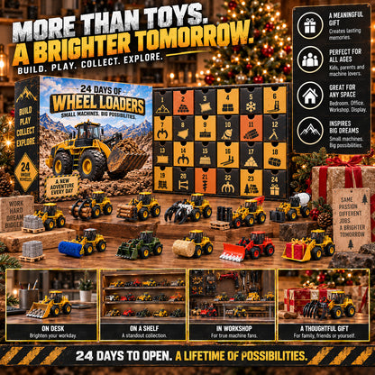 24 Days of Wheel Loaders – Construction Vehicle Christmas Advent Calendar 🚜🎄
