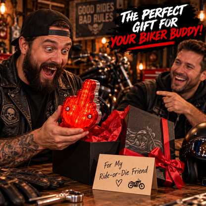 🔥 Got an Attitude?! 🏍️ Give the World the Finger – Bold Red LED, Zero Apologies!