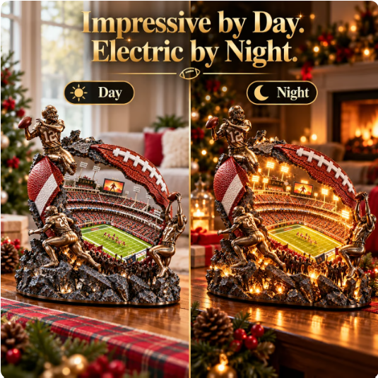 🏈 Ready to Bring Game Day Home?! ✨ Football Stadium Light Sculpture – A Glowing Tribute to Every Fan's Passion!