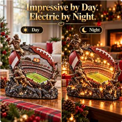 🏈 Ready to Bring Game Day Home?! ✨ Football Stadium Light Sculpture – A Glowing Tribute to Every Fan's Passion!