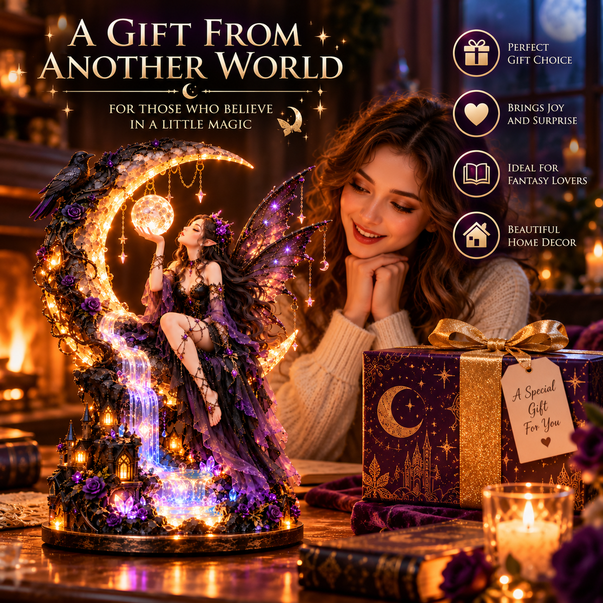 🌙 Ready to Enter a Magical World?! 🧚 Dark Fairy Moonlight – A Glowing Fantasy Beyond Imagination!