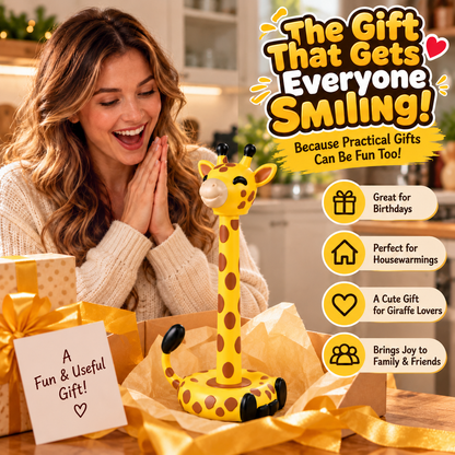 🦒 Who Knew Kitchen Cleanup Could Be This Fun?! 💛 Meet Your New Spinning Kitchen Buddy!