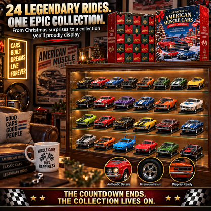 🏁 Ready to Rev Up Christmas?! 🚗 2026 American Muscle Cars Advent Calendar