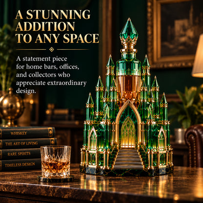 ✨ A City of Emeralds in Every Pour! — Crystal Citadel Light-Up Decanter