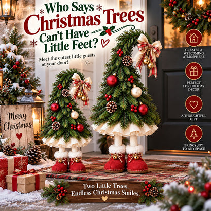 🎄 Who Says Christmas Trees Can't Walk?! ❤️ Christmas Tree Gnomes – Little Boots, Big Holiday Smiles!