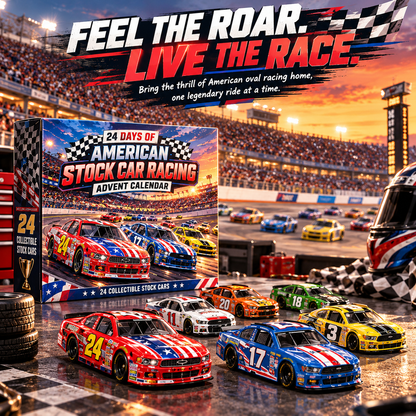 🏎️ Stock Car Racing Advent Calendar – Build Your Dream Racing Lineup