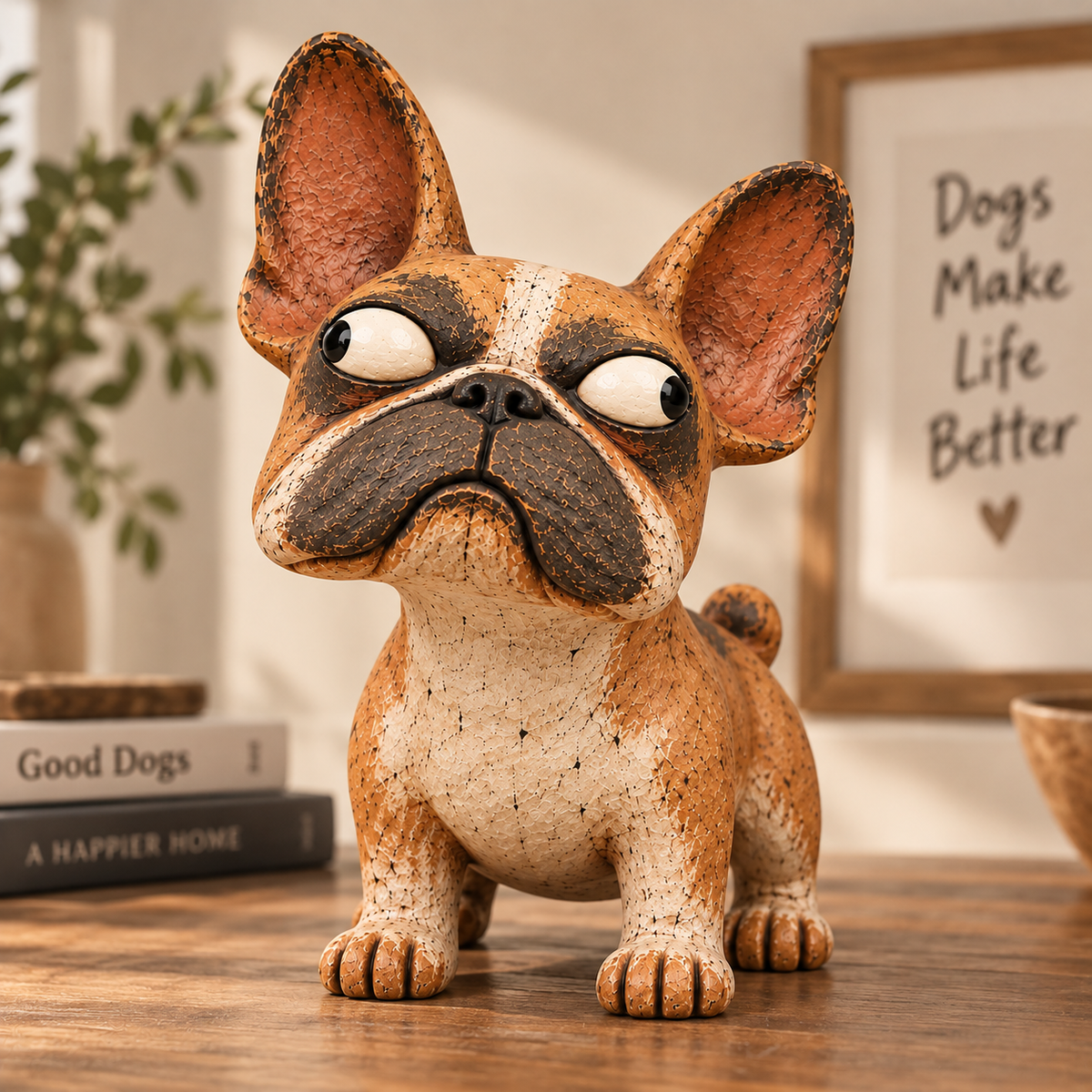 🎁NEW ARRIVAL | LIMITED-TIME 50% OFF🐾 The Frenchie That Judges You – Funny Side-Eye Bulldog Figurine