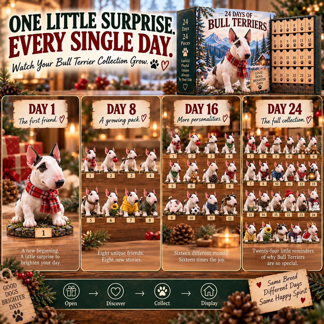 Bull Terrier advent calendar gift