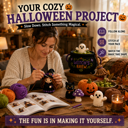 🎃 Stitch a Little Magic – Halloween Witch’s Brew DIY Crochet Kit