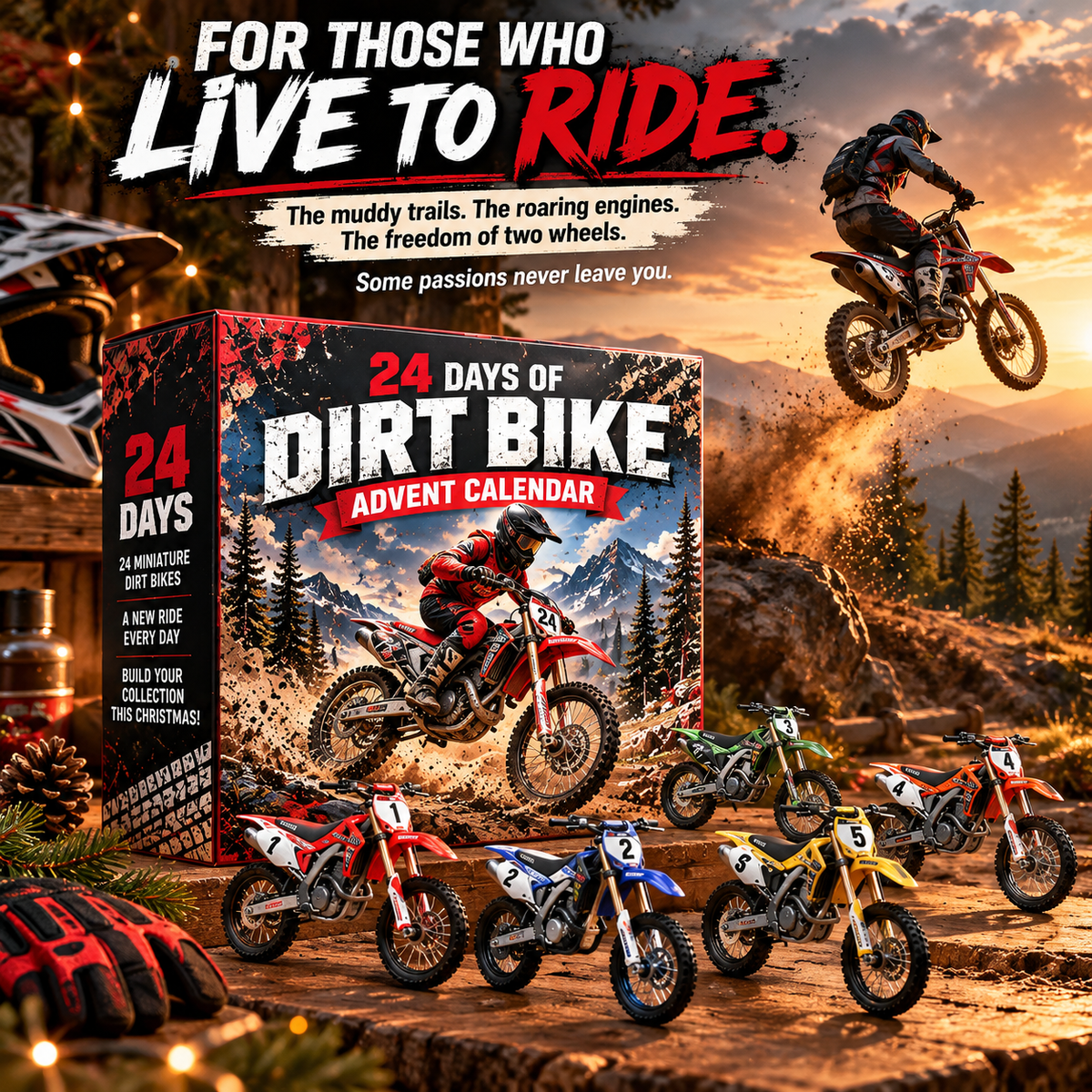 🏍️🔥 24 Days of Dirt Bike Adventures – Christmas Advent Calendar 2026