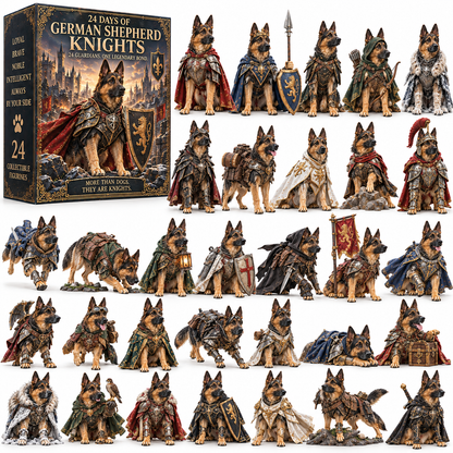 24 Days of German Shepherd Knights — 24 Loyal Guardians, One Unbreakable Bond. 🐾❤️