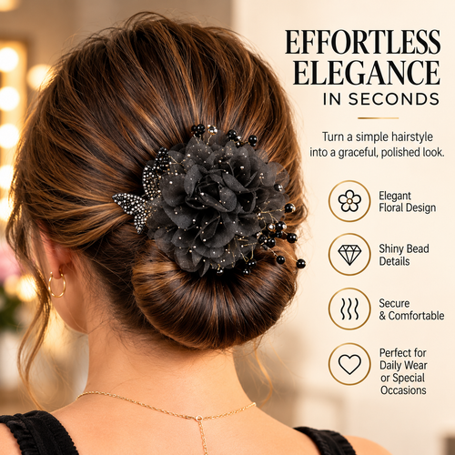🌸 Magic Hair Bun Maker ✨ – Easy Updo Styling Tool for Effortless Elegant Buns | No Bobby Pins Needed 🦋