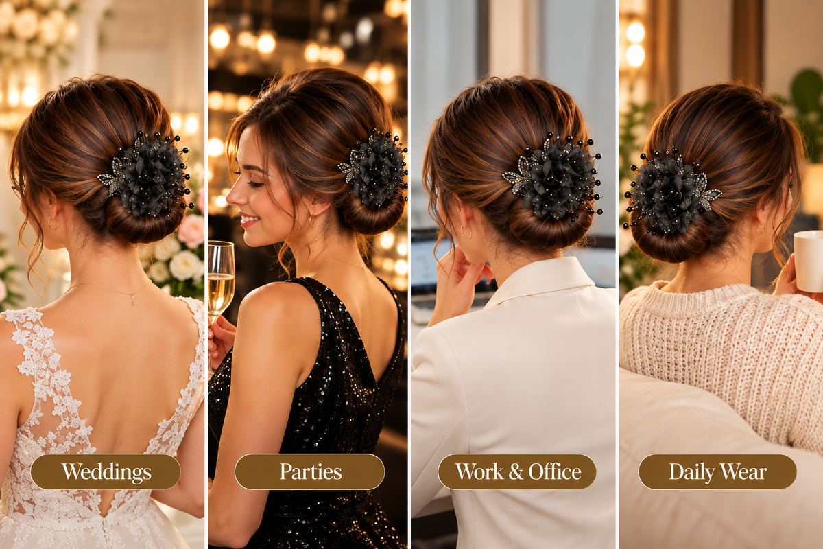 🌸 Magic Hair Bun Maker ✨ – Easy Updo Styling Tool for Effortless Elegant Buns | No Bobby Pins Needed 🦋