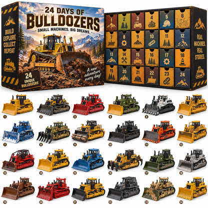24 Days of Bulldozers – Little Machines, Big Adventures! 🚜🎄 Christmas Advent Calendar
