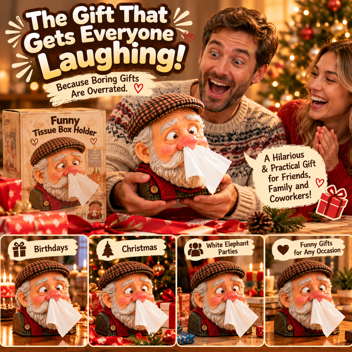 😂 Ready for a Good Laugh?🤧 Meet the Little Grandpa Who Makes Every Tissue Pull Hilarious!