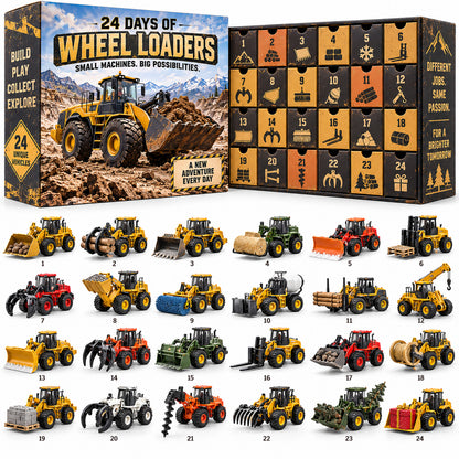 24 Days of Wheel Loaders – Construction Vehicle Christmas Advent Calendar 🚜🎄
