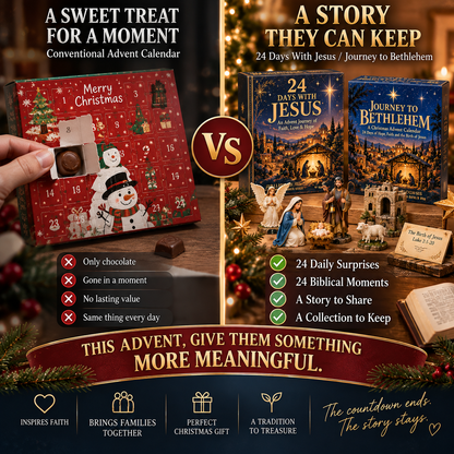 🔥No way！last 3 days！24-Day Jesus Mini Brick Advent Calendar
