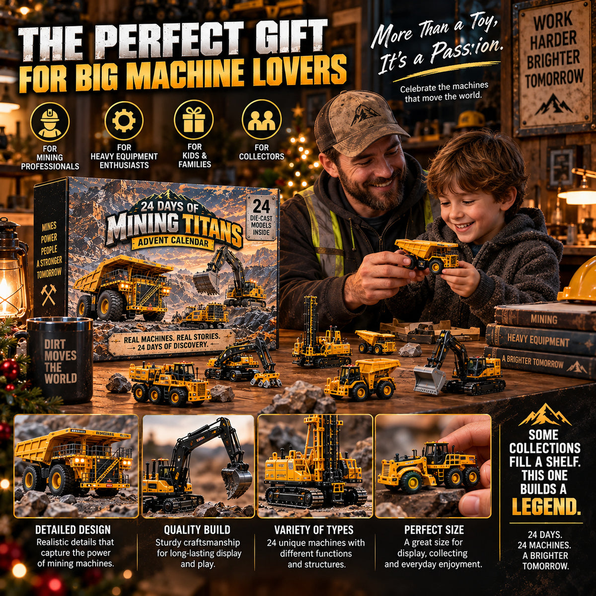 ⛏️ Ready to Unleash the Mining Giants?! 🚜 2026 Mining Titans Advent Calendar – 24 Days of Heavy-Duty Discovery!