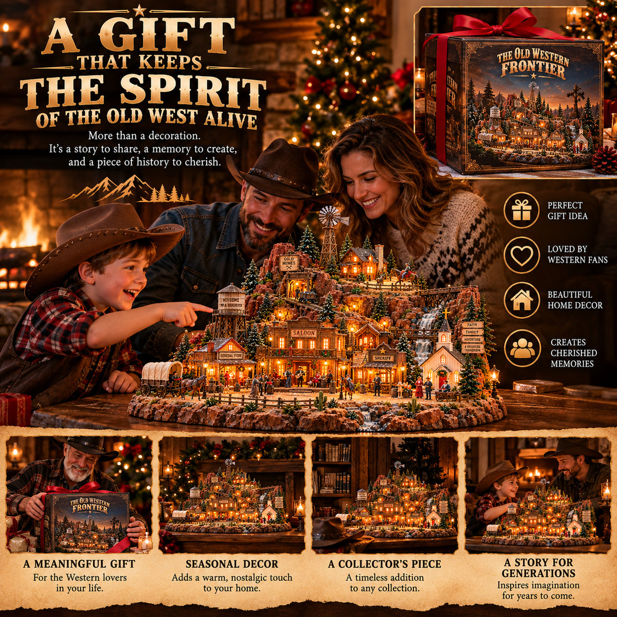 🤠 Ready to Bring the Old West Home?! ⭐ The Old Western Frontier – A Glowing Town Full of Legendary Stories!