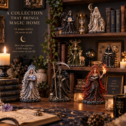 24 Days of Dark Witchcraft – 24 Unique Gothic Witch Figurines | Fantasy Advent Calendar
