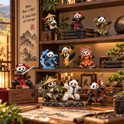 Martial Arts Panda Warrior Advent Calendar – 24 Unique Kung Fu Panda Figurines