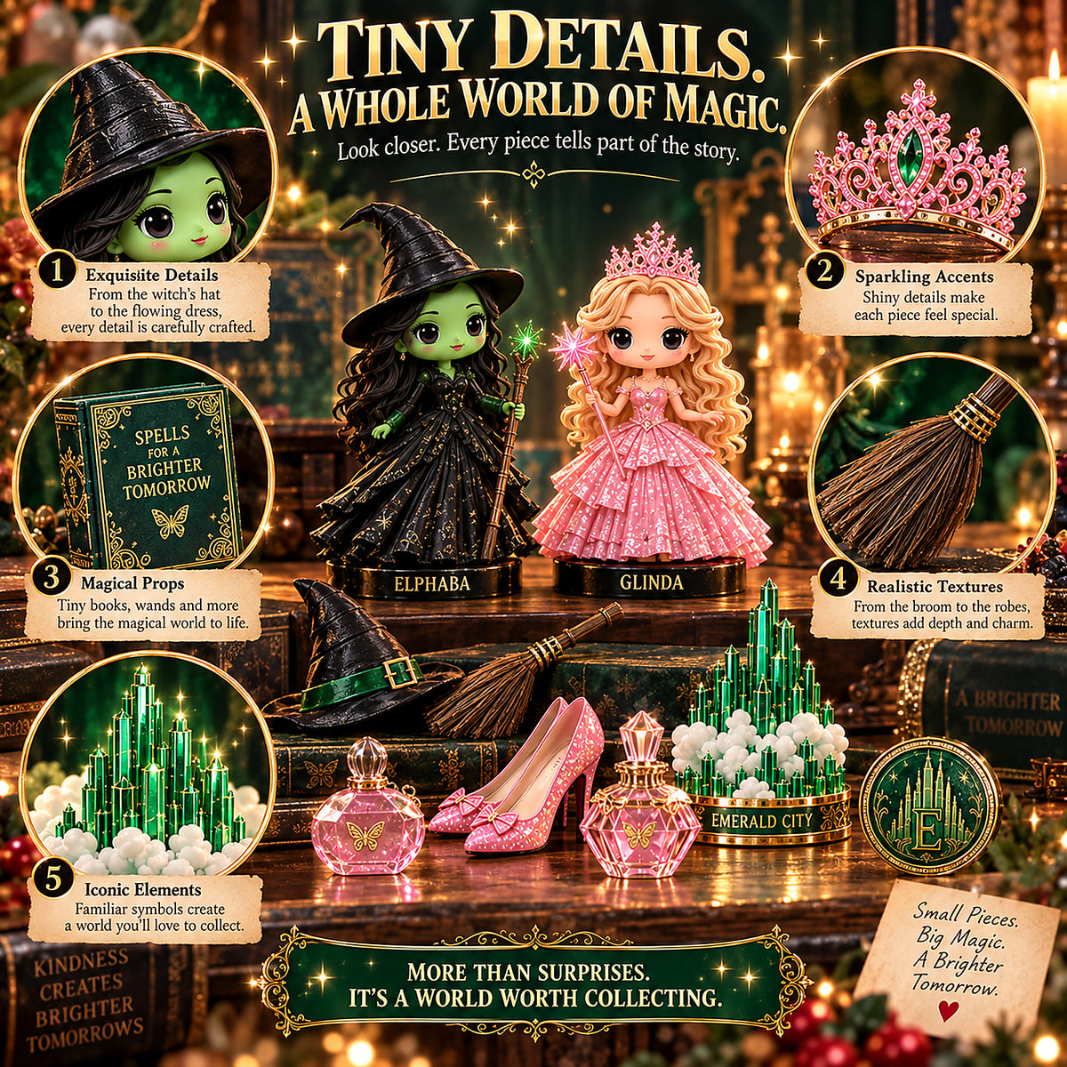 ✨ 24 Days of Emerald & Pink Magic — Magical Christmas Countdown Collection