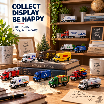 24 Days of American Delivery Classics – 24 Unique Truck Collectibles | Christmas Countdown Gift Set