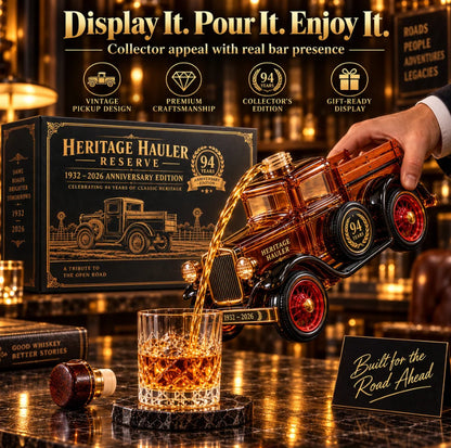 🛻 Old-School Truck, Legendary Pour! 🥃 – 1932 Vintage Pickup Whiskey Decanter | 94th Anniversary Collector's Edition