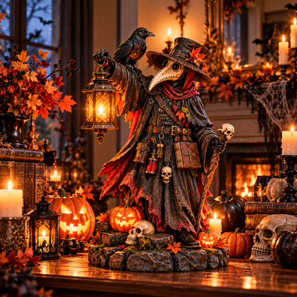 🐦‍⬛Plague Doctor Illuminated Halloween Figurine