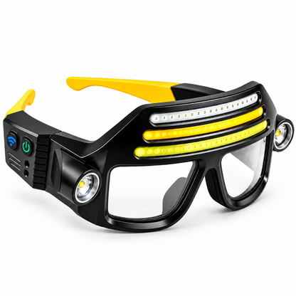 💡 Both Hands Free! — Smart LED Glasses for Repairs, Camping & DIY