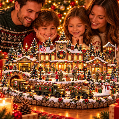 🇺🇸 Home for Christmas! 🎄 A Military Christmas Village – Honoring Heroes & Family